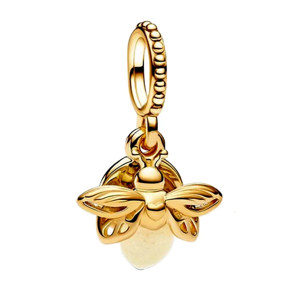 Firefly gold (glows in the dark) - Charm pendant