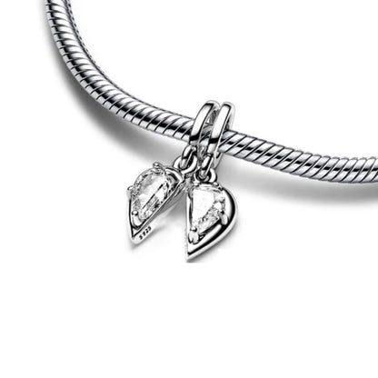 Beautiful Heart Mother &amp; Daughter (Double Charm) - Charm Pendant