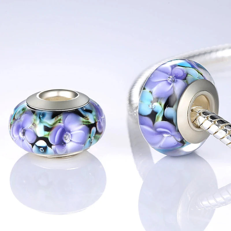 Blumen Murano Glas - Charm