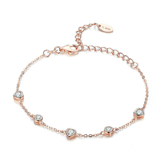 Heart shine rose - bracelet