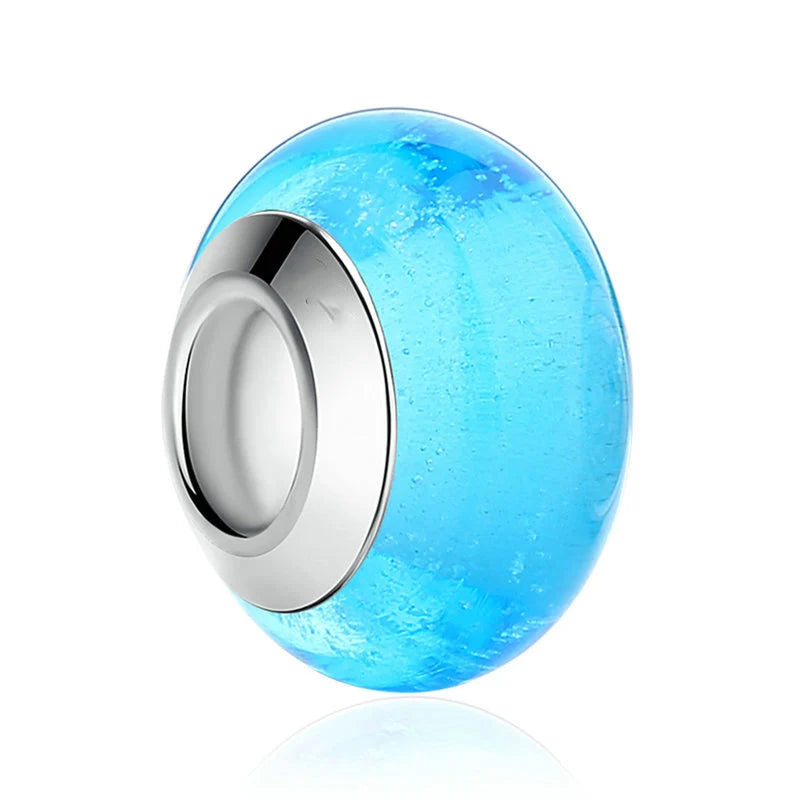 Blauer Murano Glas - Charm