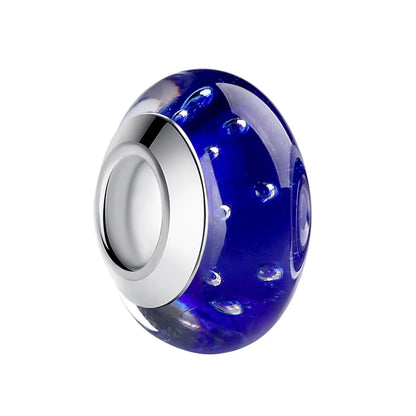 Blauer Murano Glas - Charm