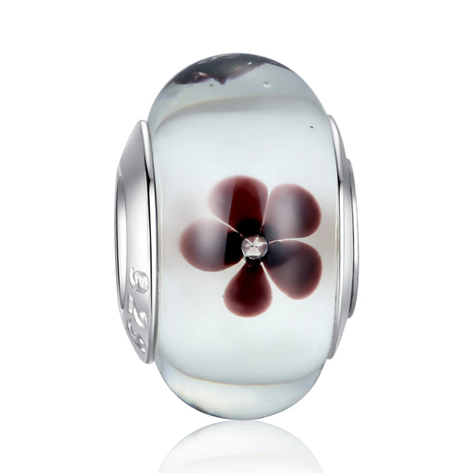 Blumen Murano Glas - Charm