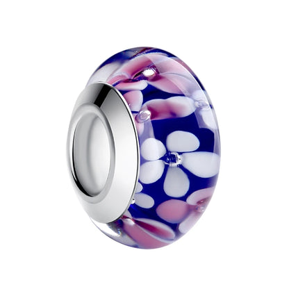 Blumen Murano Glas - Charm