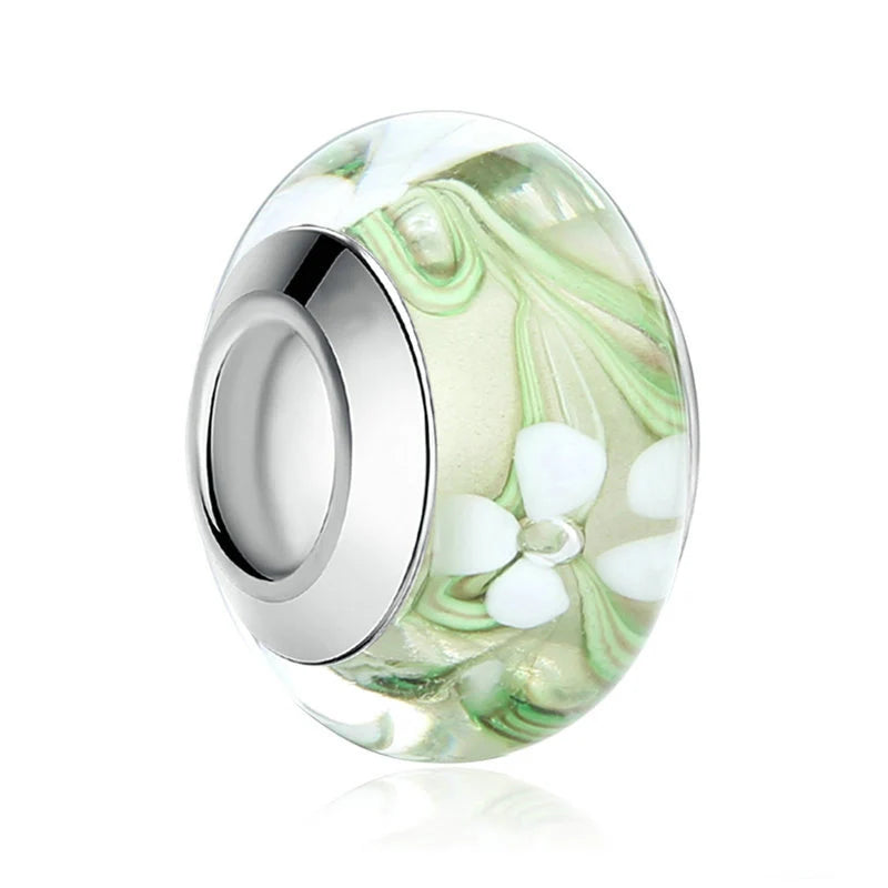 Blumen Murano Glas - Charm