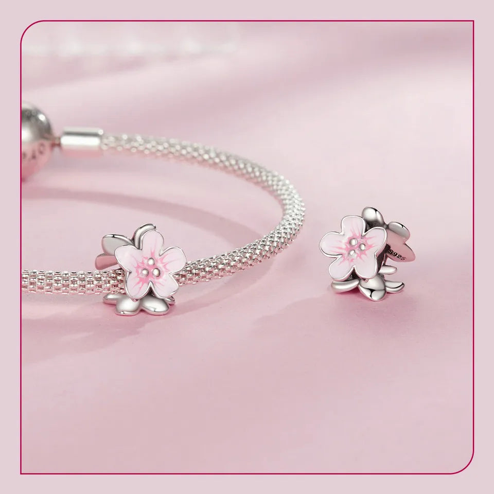 pink flower - Charm