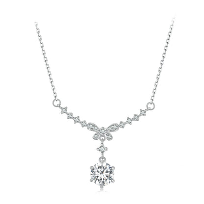 Moissanite Bow - Necklace