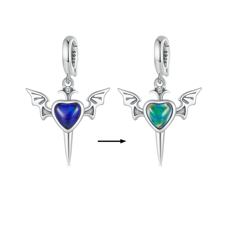 Mood angel wings - charm pendant