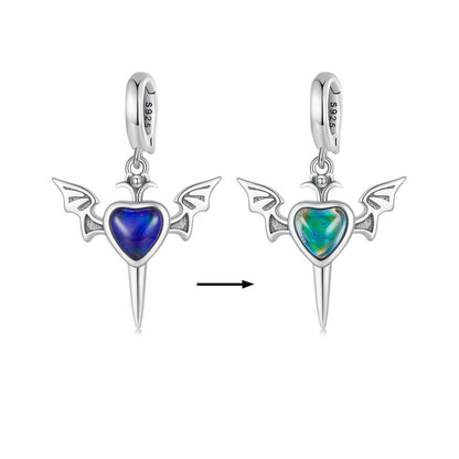 Mood angel wings - charm pendant