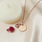 Name engraving with birthstone - necklace