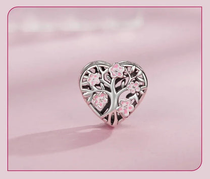 Flower heart tree - Charm