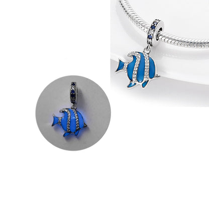 Blue Fish (glow in the dark) - Charm Pendant