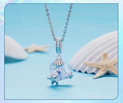 Deep Sea Treasure Heart - Charm Pendant