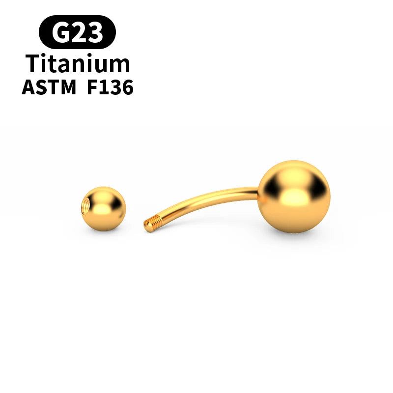 Romantischer Wassertropfen gold - Bauchnabelpiercing