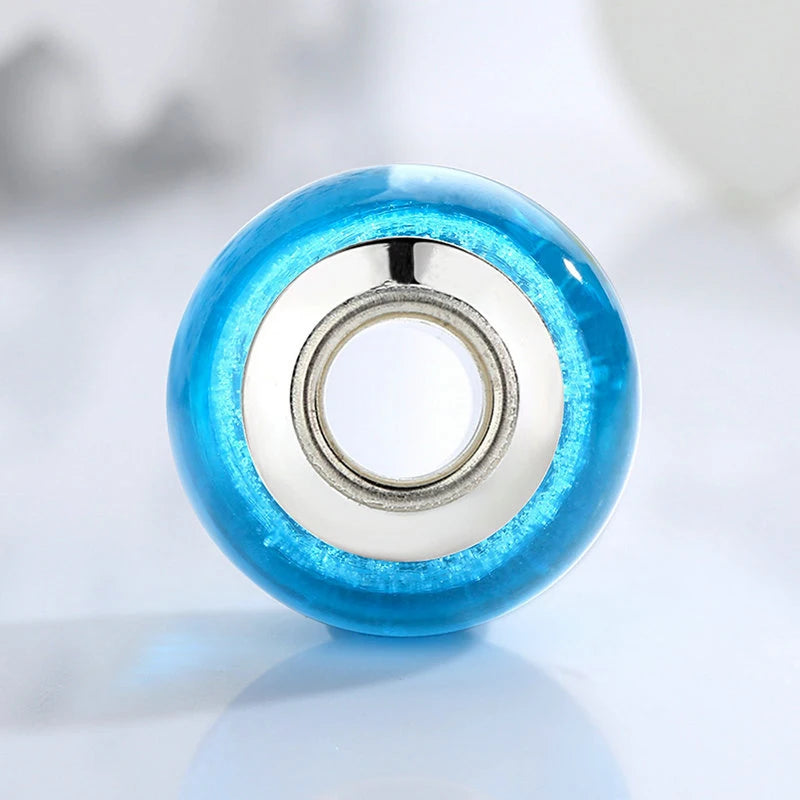 Blauer Murano Glas - Charm