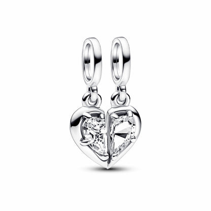 Beautiful Heart Mother &amp; Daughter (Double Charm) - Charm Pendant