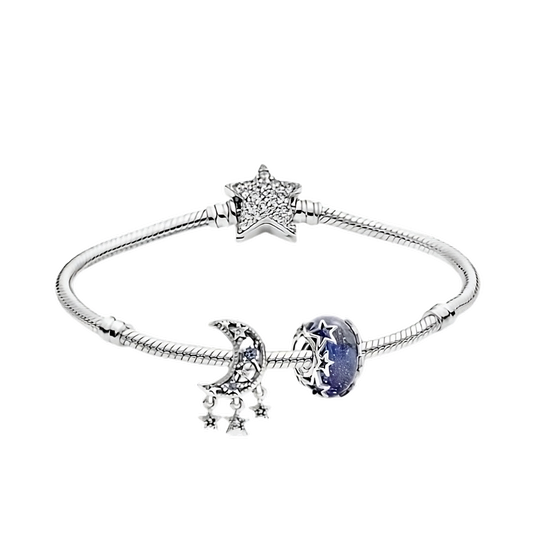 Mond und Sterne Charm-Set