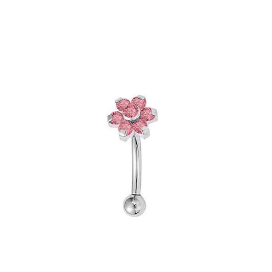 Blume pink - Bauchnabelpiercing