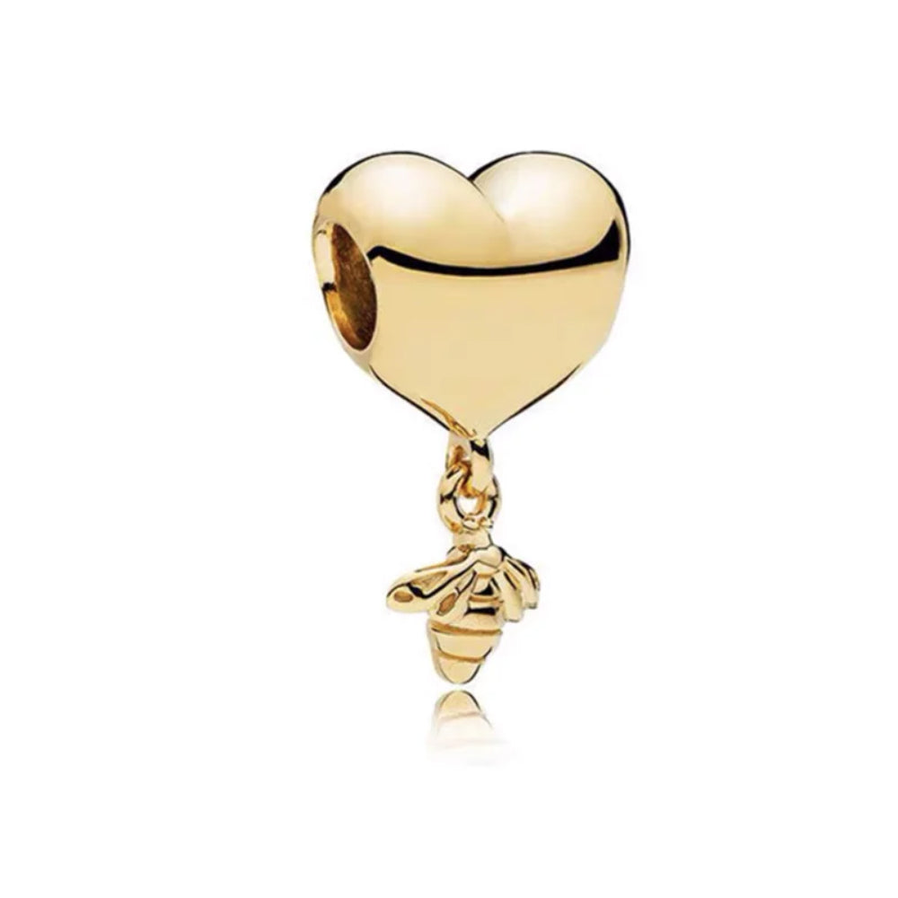 Herz gold - Charm