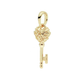 golden key - charm pendant