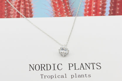 sparkling crown - moissanite necklace