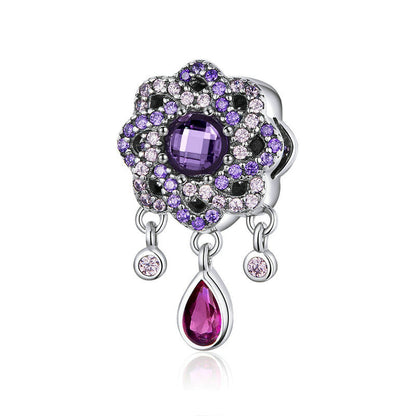 Purple Flower - Charm