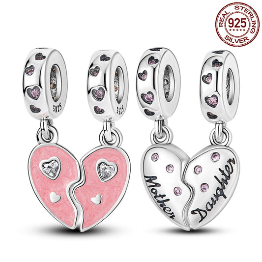 Double charm mother &amp; daughter - charm pendant