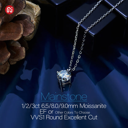 sparkling crown - moissanite necklace