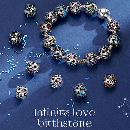 January Birthstone "Infinite Love" - ​​Charm