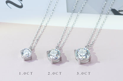 sparkling crown - moissanite necklace