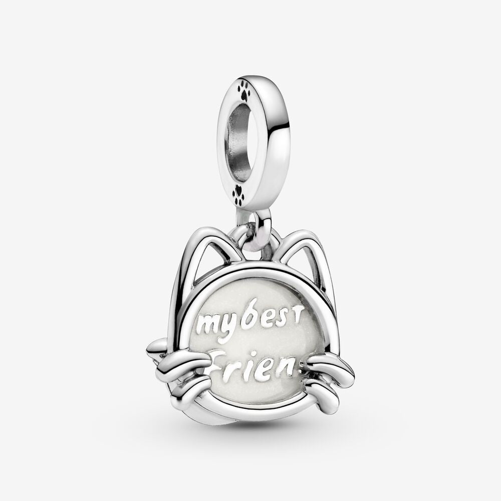 Cat my best friend - charm pendant