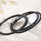 black leather strap (long) - bracelet