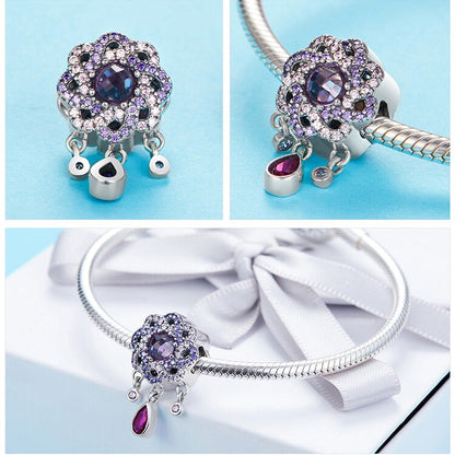 Purple Flower - Charm