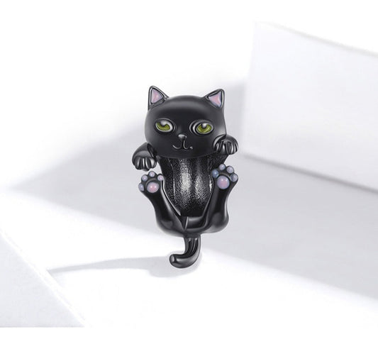 schwarze Katze - Charm