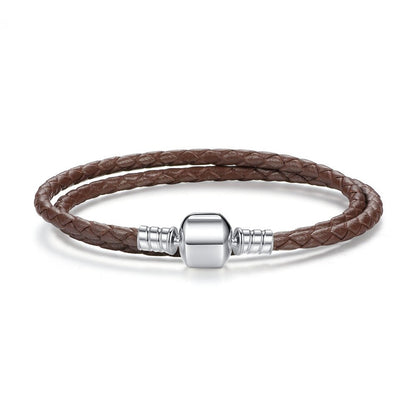 brown leather strap (long) - bracelet