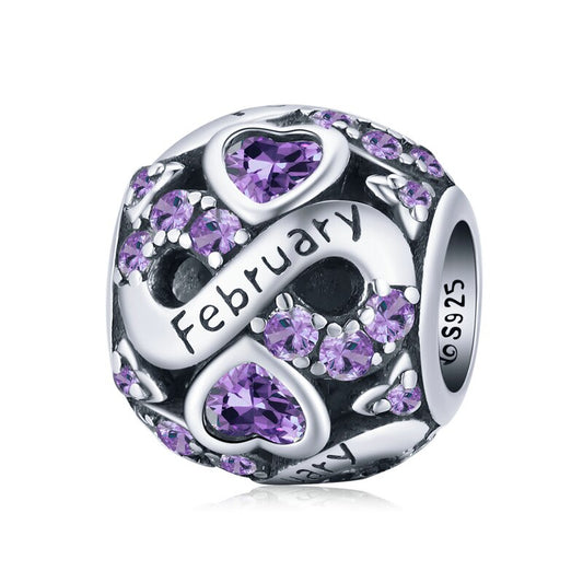 February Birthstone "Infinite Love" - ​​Charm