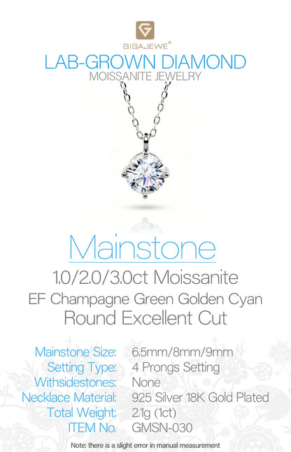 sparkling crown - moissanite necklace