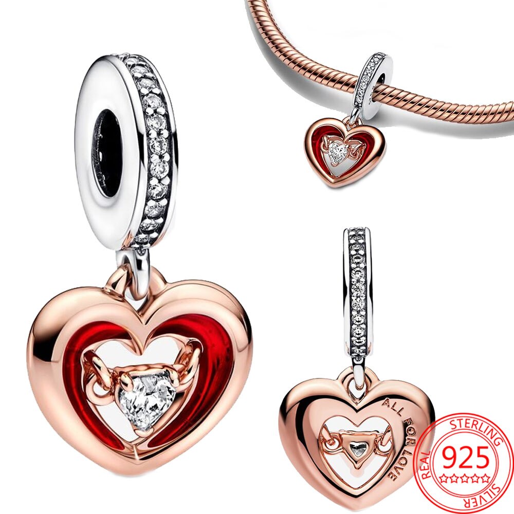 wonderful Heart rosé - charm pendant