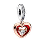 wonderful Heart rosé - charm pendant