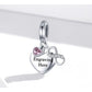 Engraved love - charm pendant