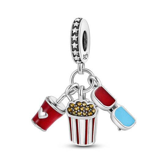 Movie night - charm pendant