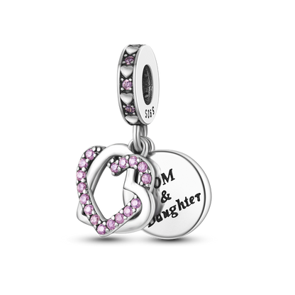 Dear mother &amp; daughter - charm pendant