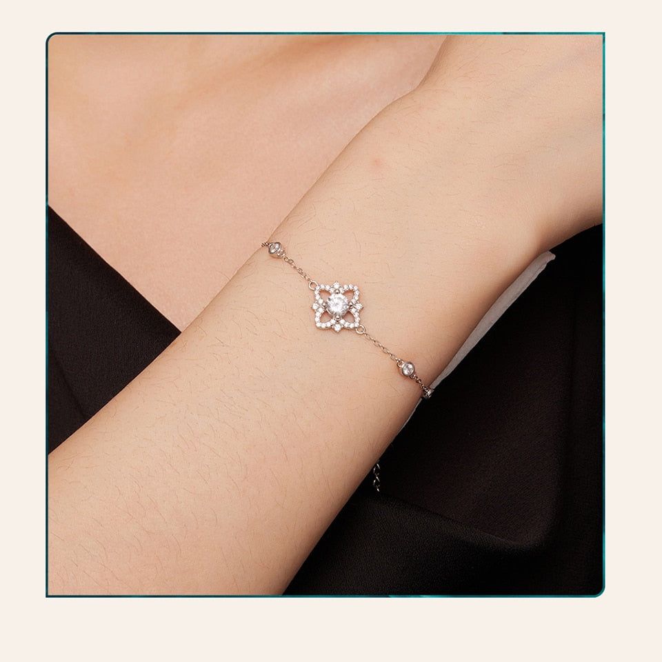 Luxury flower - Moissanite Armband