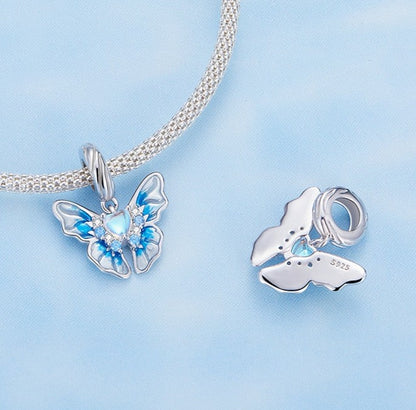 Ice cream butterfly - charm pendant