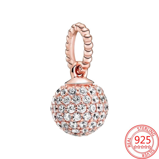 Ball rosé - charm pendant