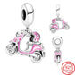 Pinke Vespa - Charm-Anhänger