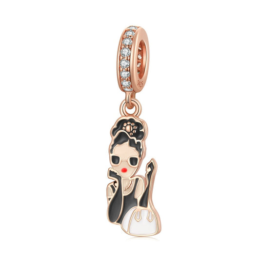 French Pin-Up rosé - Charm-Anhänger