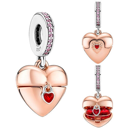 locked heart - charm pendant