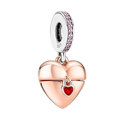 locked heart - charm pendant