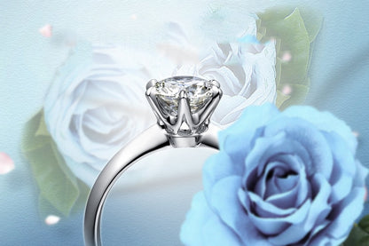 sparkling crown with moissanite - rings